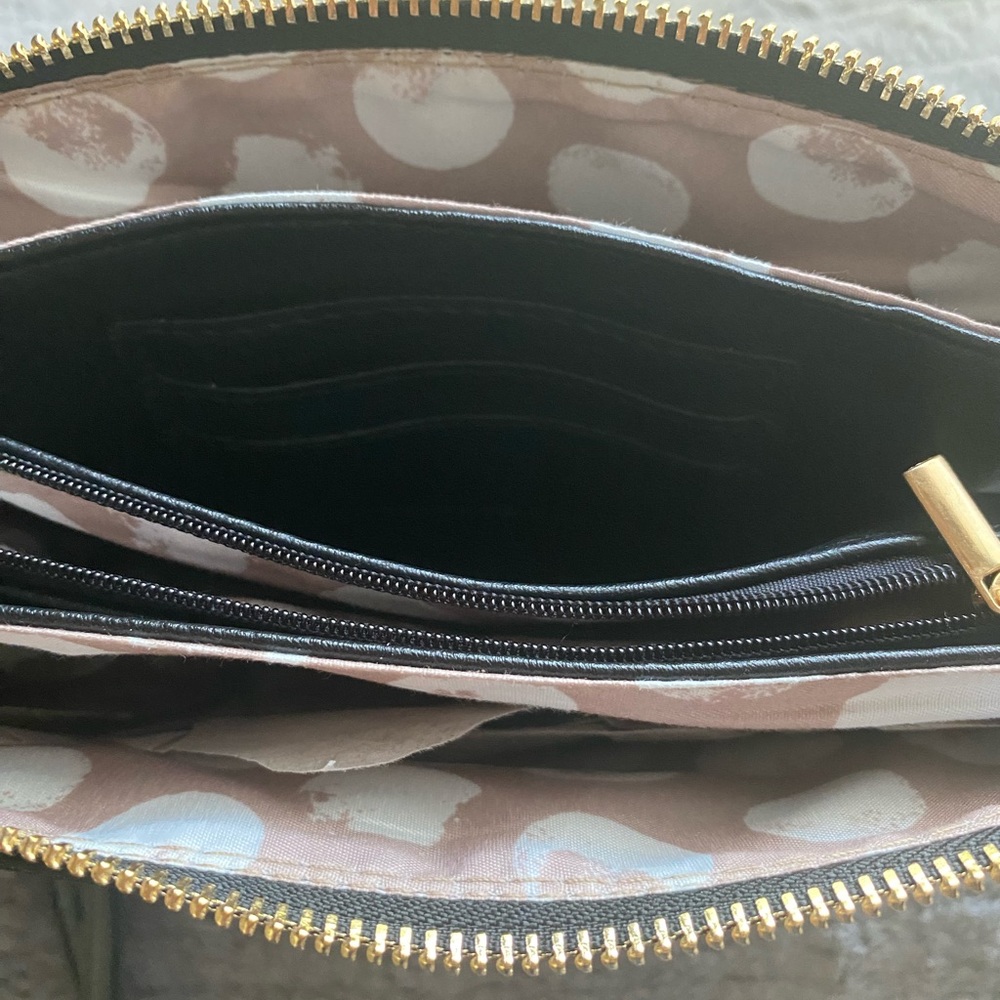 NWT ISabelle vegan leather crossbody/clutch/shoulder bag black - Picture 8 of 16